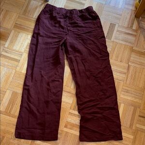 H&M Wide Leg Pants - Dark Brown